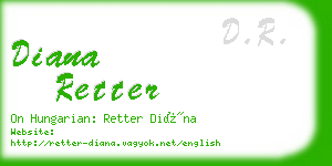 diana retter business card